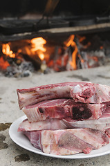 Image showing Raw steaks fiorentina-style, ready to be cooked