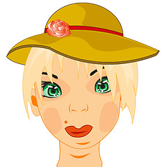 Image showing Girl in hat