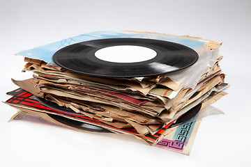 Image showing Batch Of Old Vinyl Discs