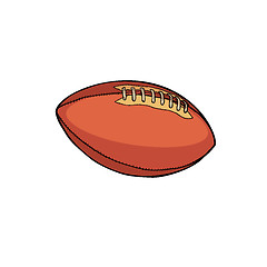 Image showing American football ball