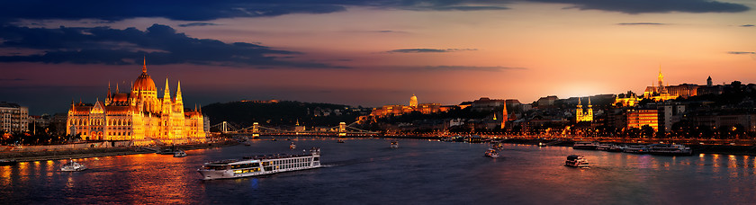 Image showing Budapest at twilight