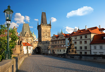 Image showing Morning on Charles Bridge