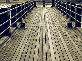 Image showing Vintage looking Deck pier