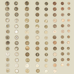 Image showing Vintage Euro coin