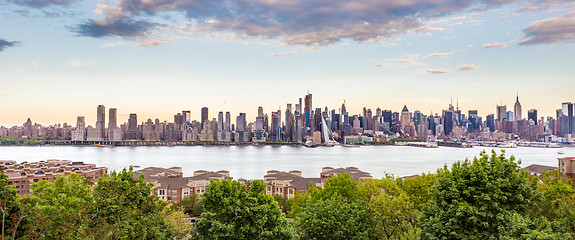 Image showing Boulevard east New York city skyline view.