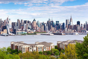 Image showing Boulevard east New York city skyline view.