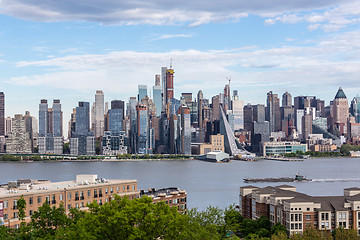 Image showing Boulevard east New York city skyline view.