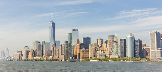 Image showing Panoramic view of Lower Manhattan, New York City, USA