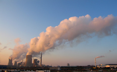 Image showing steam of electric power plants