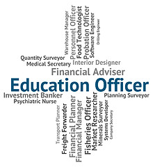 Image showing Education Officer Shows Hire Tutoring And Job