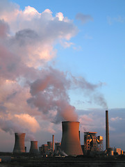 Image showing steam of electric power plants