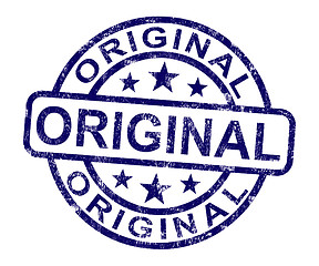 Image showing Original Stamp Showing Genuine Authentic Product