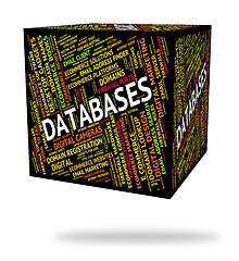 Image showing Databases Word Indicates Info Words And Text