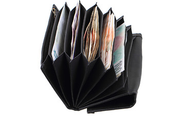 Image showing wallet with czech money 