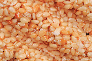 Image showing sesame seeds with honey texture 