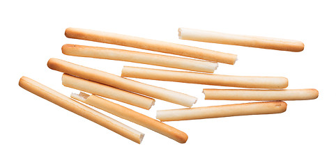 Image showing Bread sticks isolated