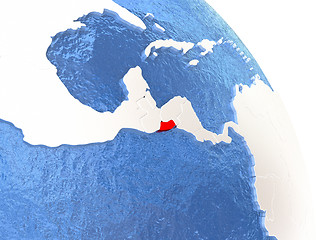 Image showing El Salvador on elegant globe