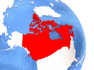 Image showing Canada on elegant globe