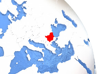 Image showing Bulgaria on elegant globe