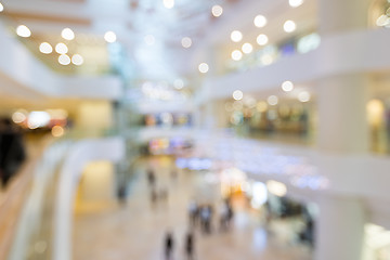 Image showing Blurred image of shopping mall and people 