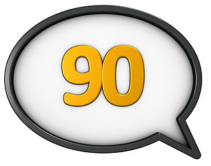 Image showing number ninety