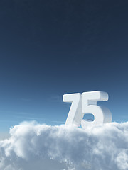 Image showing number in the sky