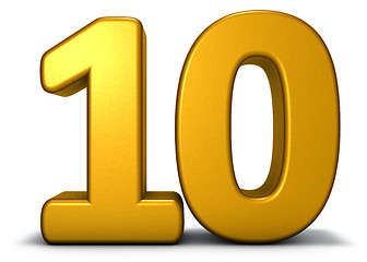 Image showing number ten