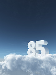 Image showing number in the sky