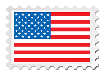 Image showing us flag card