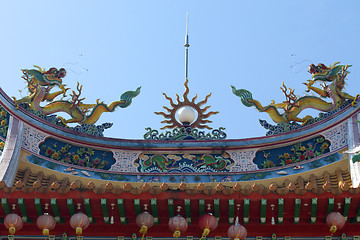 Image showing Detail of the Chinese Temple Kuala Lumpur