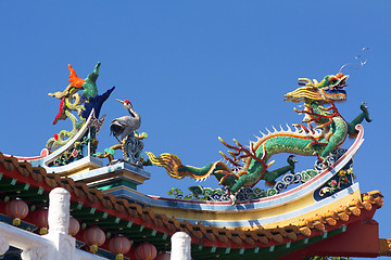 Image showing Detail of the Chinese Temple Kuala Lumpur