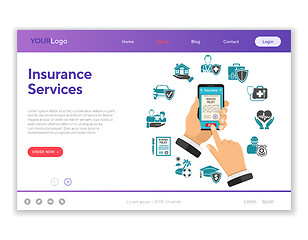 Image showing Online Insurance Services Concept