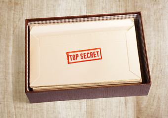 Image showing old top secret envelope