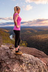 Image showing River view mountain vista