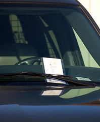 Image showing Parking ticket