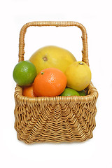 Image showing Basket with fruits