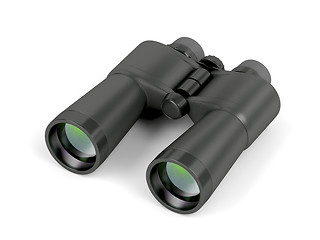 Image showing Binoculars on white background