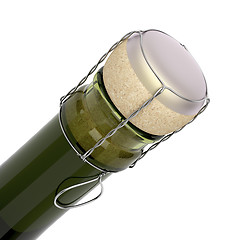 Image showing Closed champagne bottle