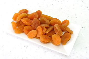 Image showing Dried yellow apricots