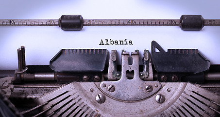 Image showing Old typewriter - Albania