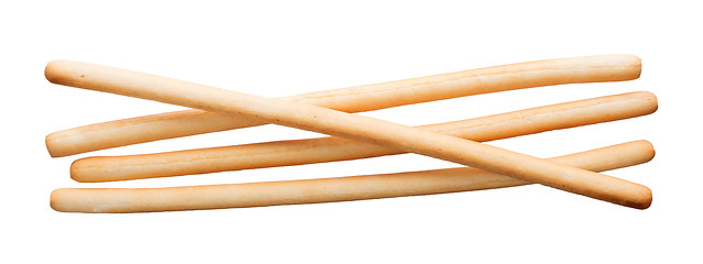 Image showing Bread sticks isolated