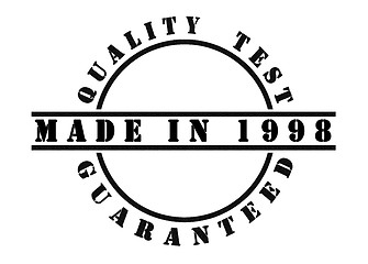 Image showing Made in 1998