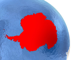 Image showing Antarctica on elegant globe