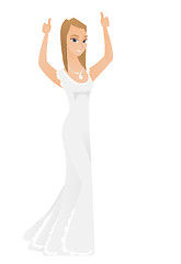 Image showing Fiancee giving thumb up vector illustration