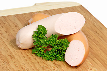 Image showing Sausage with parsley