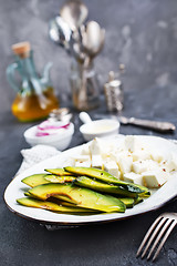 Image showing avocado with feta