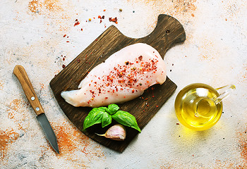 Image showing raw chicken fillet