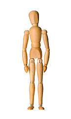 Image showing Wooden mannequin isolated