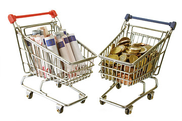 Image showing Two trolleys
