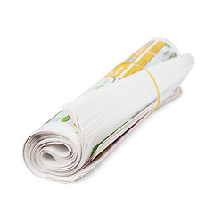 Image showing Roll of newspapers.